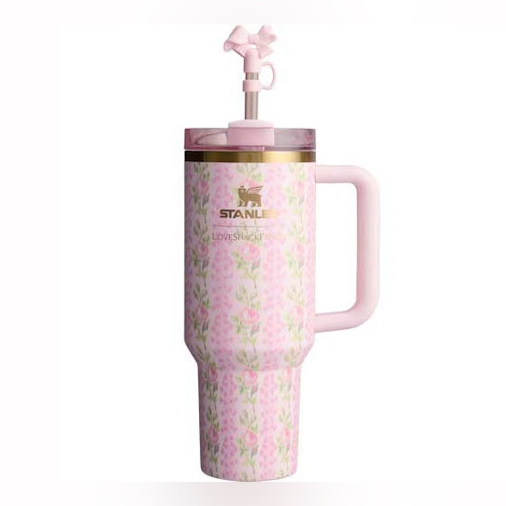 NEW STANLEY x LOVESHACK FANCY 40oz TUMBLER IN BLOOMING HEIRLOOM